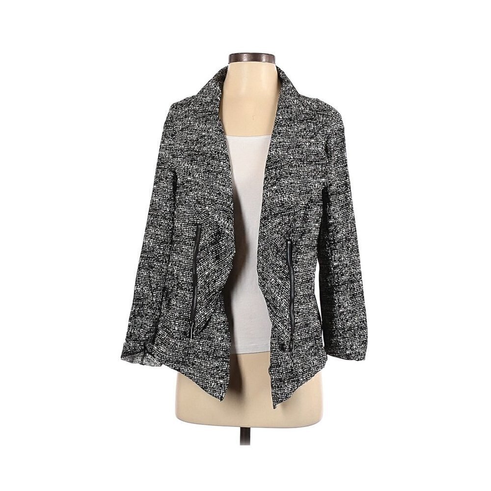 Alfani Jacket Black/White Speckle Multi Size S